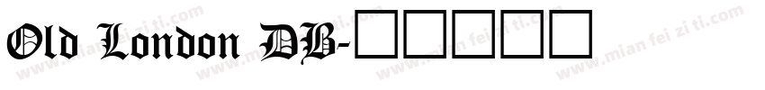 Old London DB字体转换